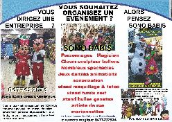 clown, magicien, animateur, sono babis
